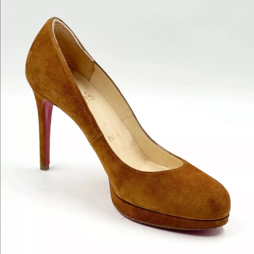 CHRISTIAN LOUBOUTIN New Simple Pump 100 Brown Suede Pumps - Eu 36 - Us 6 (Fit 5)